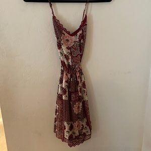 Hollister cross back red dress
